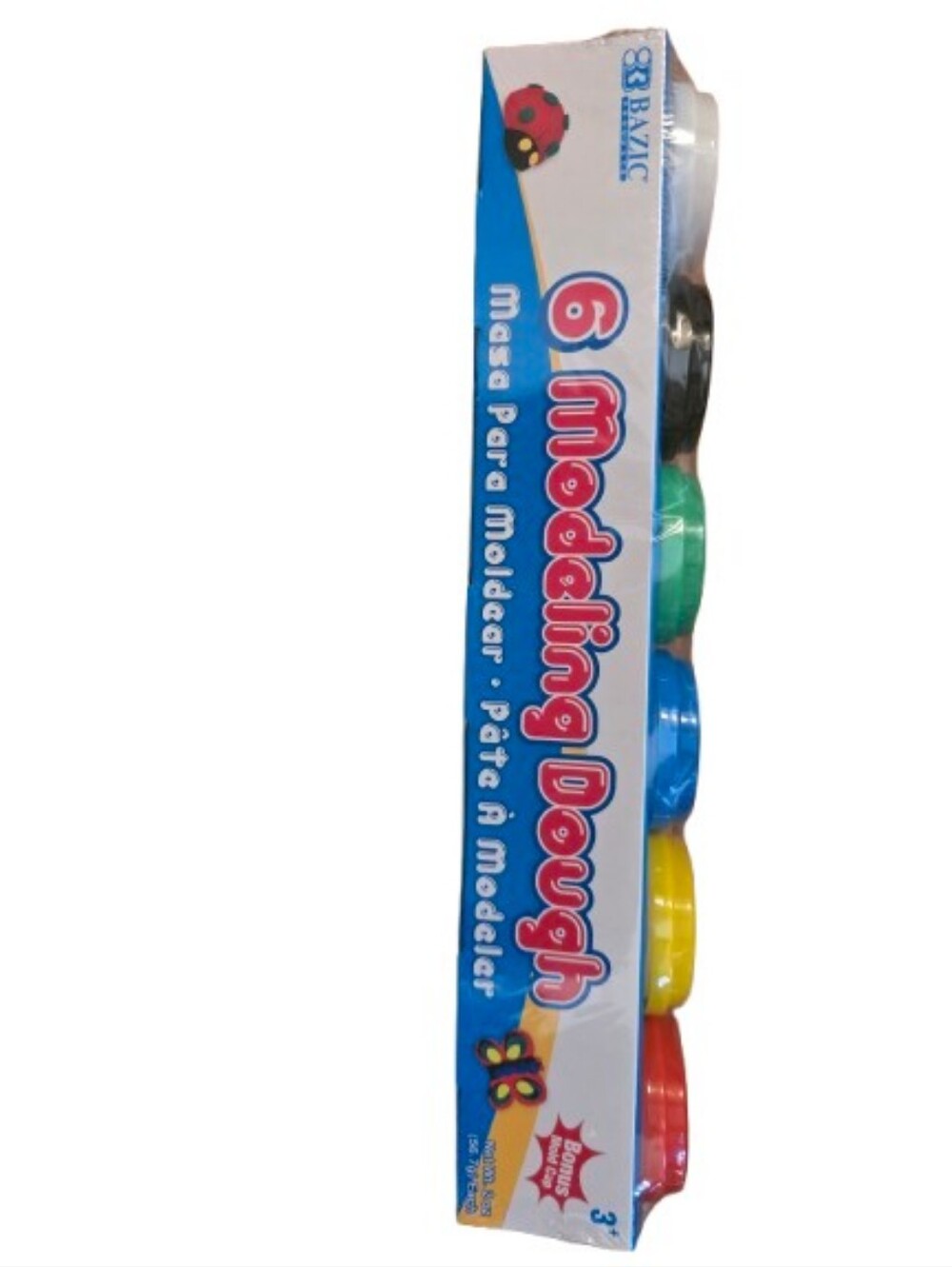 BAZIC Multi Color Modeling Dough 2 oz 6-Pack Kids Craft Play Dough Set